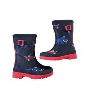 Joules Junnor Animal Print Welly Rainboots